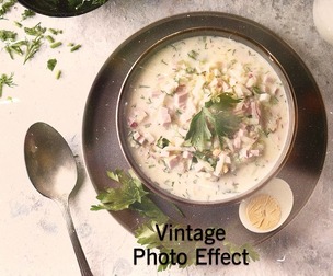 Vintage Photo Effect PSD Template