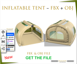 Inflatable Tent – FBX + OBJ