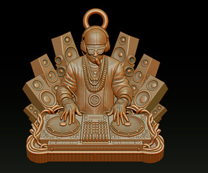 3D DJ Model - STL - OBJ - ZTL