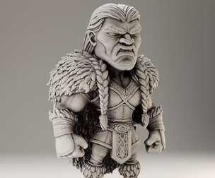 Stylized Viking Dwarf 01