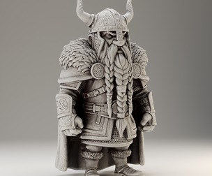 Stylized Viking Dwarf 02