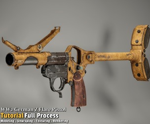 Master the WW2 German Z Flare Pistol / Full Tutorial Process + 3D Model