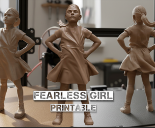Fearless Girl Printable and renderable