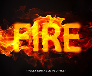 Effect PSD Fully Editable Text Effect. Layer Style PSD Mockup Template
