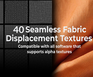 40 Seamless Fabric -Displacement Textures