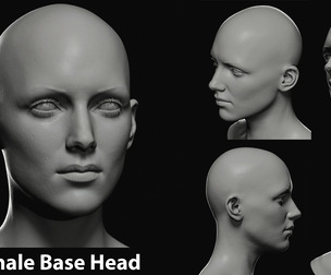 Female Base Mesh Head