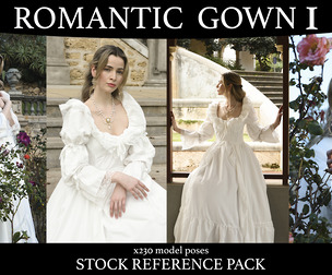 Romantic Gown - Fantasy stock model reference pack