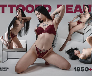 Tattooed Beauty: Sensual Artistic Pose Reference