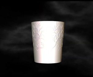 Flower Vase with secret compartment File STL for 3D Printing