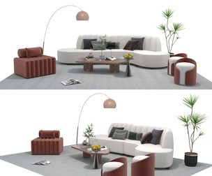 Fabric sofa set08