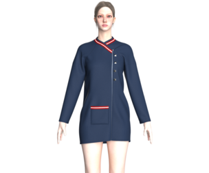 Girls Chef Uniform | Marvelous / Clo3d / obj / fbx