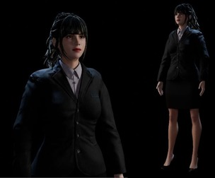 Realistic Saleswoman Female - Fully Rigged 3D Character
