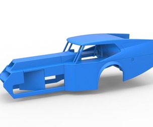 Shell of Vintage Dirt Modified stock car V5 Scale 1:25