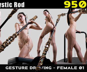 The Mystic Rod | Female Gesture Drawing 01