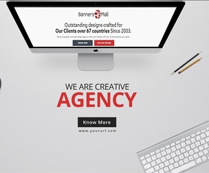 Business Banner, EDITABLE PSD Template, Marketing Design, Promo Campaign