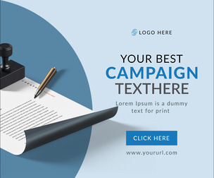Business Banner, EDITABLE PSD Template, Marketing Design, Promo Campaign
