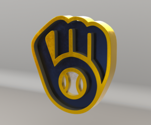 MLB Milwaukee Brewers V2 Team Logo