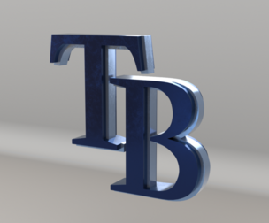 MLB Tampa Bay Rays V2 Team Logo
