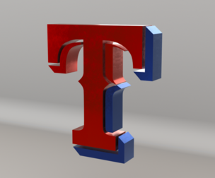 MLB Texas Rangers V2 Team Logo