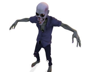 Zombie Walker – High Poly 3D Printable Figurine