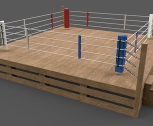 PBR Modular Wood Boxing Rings 20ftx20ft