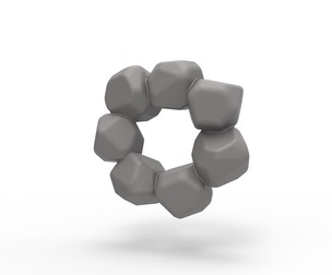 Stone cock ring