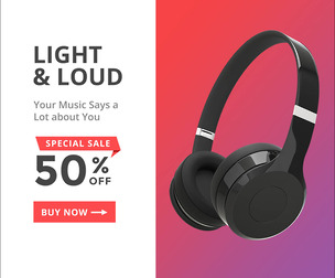 Product Sale Banner, EDITABLE PSD Template, Shop Now, Advertising