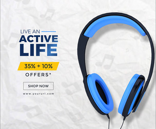 Product Sale Banner, EDITABLE PSD Template, Shop Now, Advertising