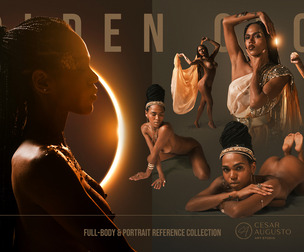1450+ Golden Glow – Full-Body & Portrait Reference Collection