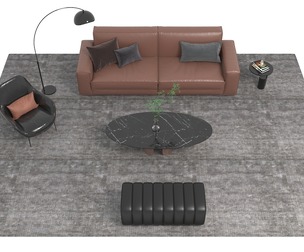 Leather sofa set01