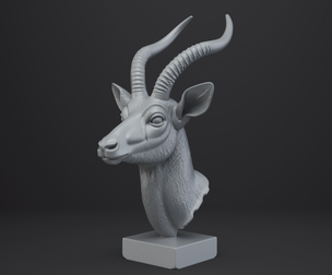 Antilope Bust - Animal Figurine