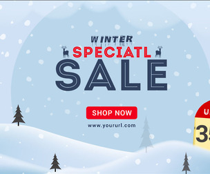 Seasonal Sale Banner, EDITABLE PSD Template, E-Commerce Marketing, Advertising