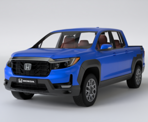Honda Ridgeline 3D Model – High Poly Realistic Pickup Truck