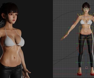 Arisa - Realistic Rigged Character Model