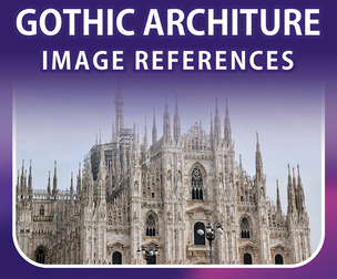 400 Gothic Architecture Image Reference Pack – Vol 1