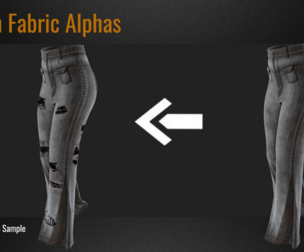 40 Torn Fabric Alphas (VOL.01)