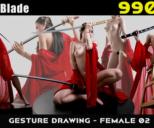 Silent Blade | Female Gesture Drawing 02