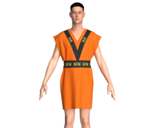 Men kung Fu Dress | Marvelous / Clo3d / obj / fbx