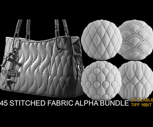 STITCHED CLOTH AND FABRIC ALPHA BRUSH BUNDLE vol2
