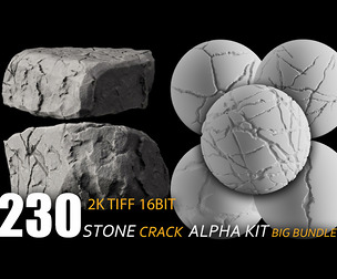 230 stone cracks alpha kit BIG BUNDLE (2k tiff 16bit)