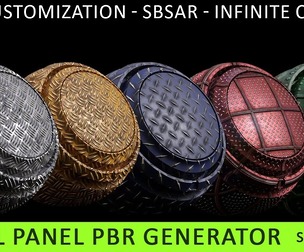 Metal Panel PBR Generator (SBSAR)