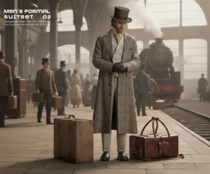 Men’s Formal Suit Set 02-🕴️ Victorian Formal Elegance