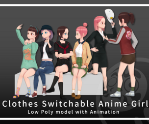 Clothes Switchable Anime Girl