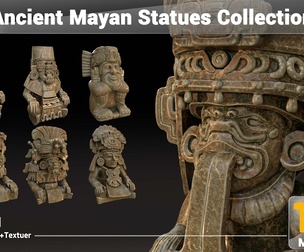 Ancient Mayan Statues Collection