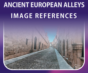 400 Ancient European Alleys Image Reference Pack – Vol 1