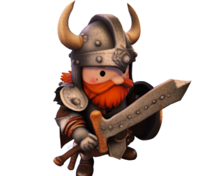 Mighty Chibi Warrior 3D Model with Greatsword