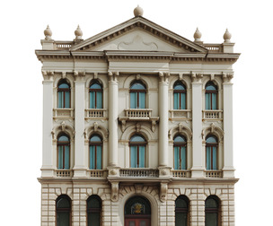 Classic European City Building 3D Model 002