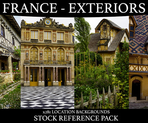 France Exteriors - Location Background Reference Pack