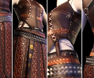 Leather Stripe substane painter path tools and material (SPPR+SBSAR)
