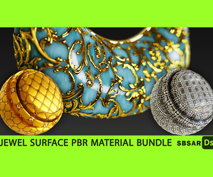 Jewel and Shiny Surface PBR Material Bundle (JPG+SBSAR)